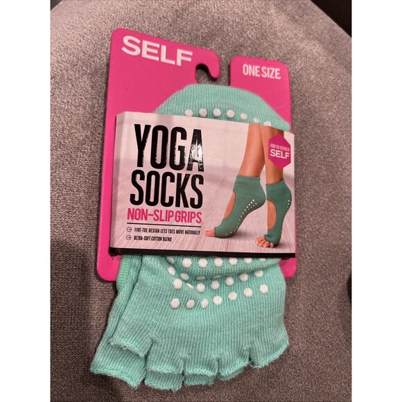Assorted 4 Sizes And Variety Yoga Socks And Leggings SELF Non-Slip Grips - Picture 7 of 10
